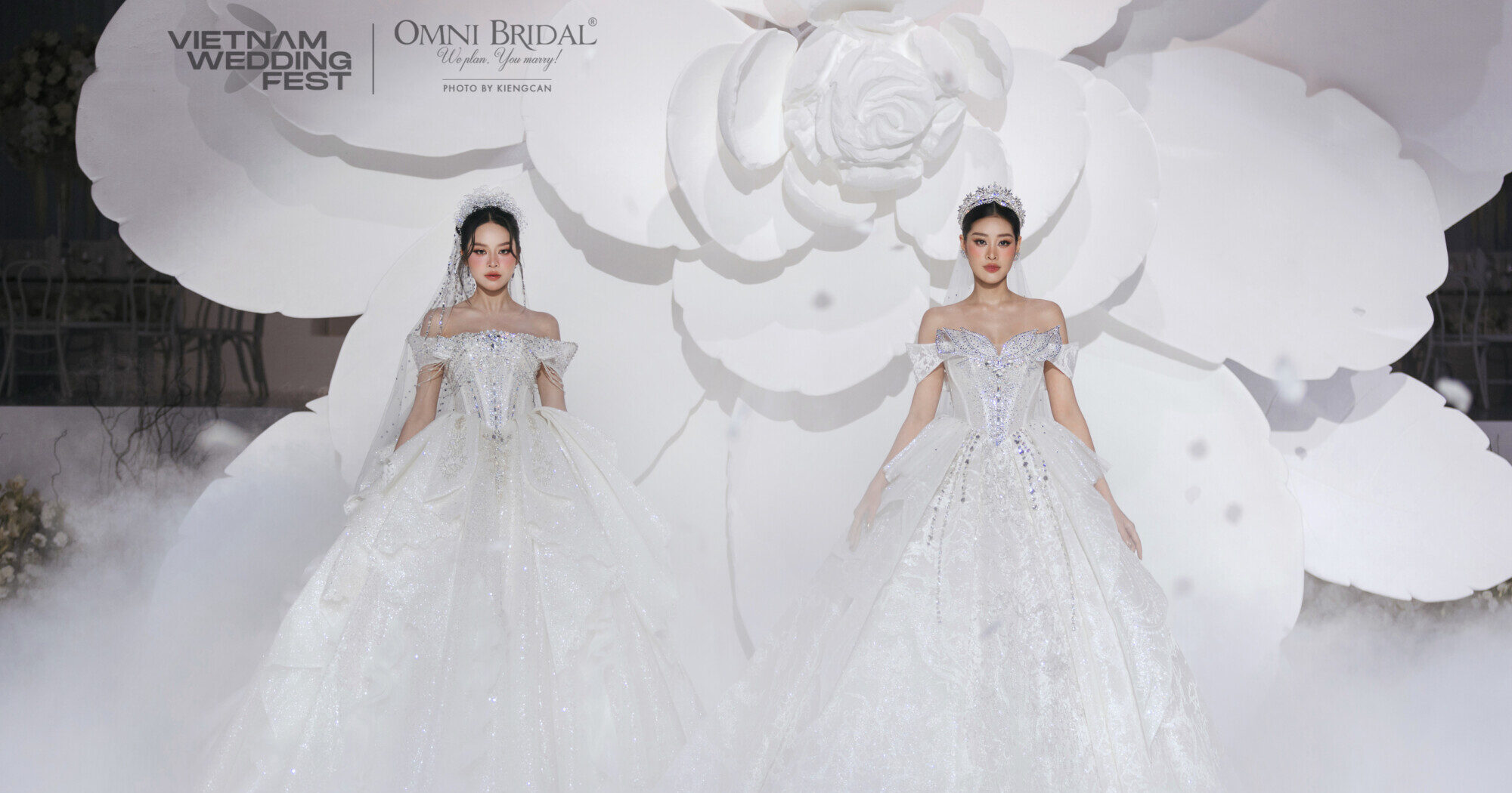 2 mẫu váy cưới giúp nàng trở thành vedette như Khánh Vân & Thanh Thủy trong ngày cưới