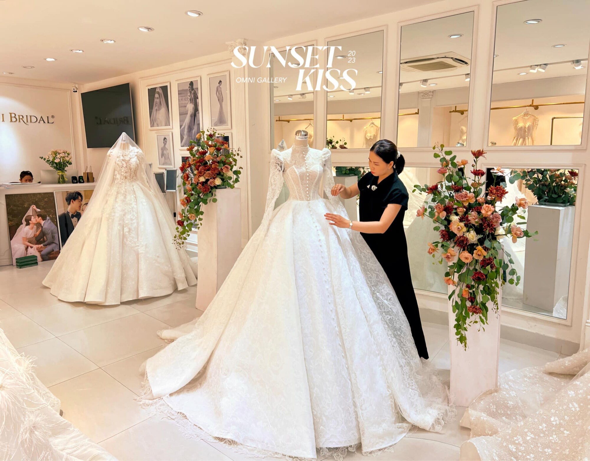 Váy cô dâu cao cấp xuất hiện trong các gói combo của Omni