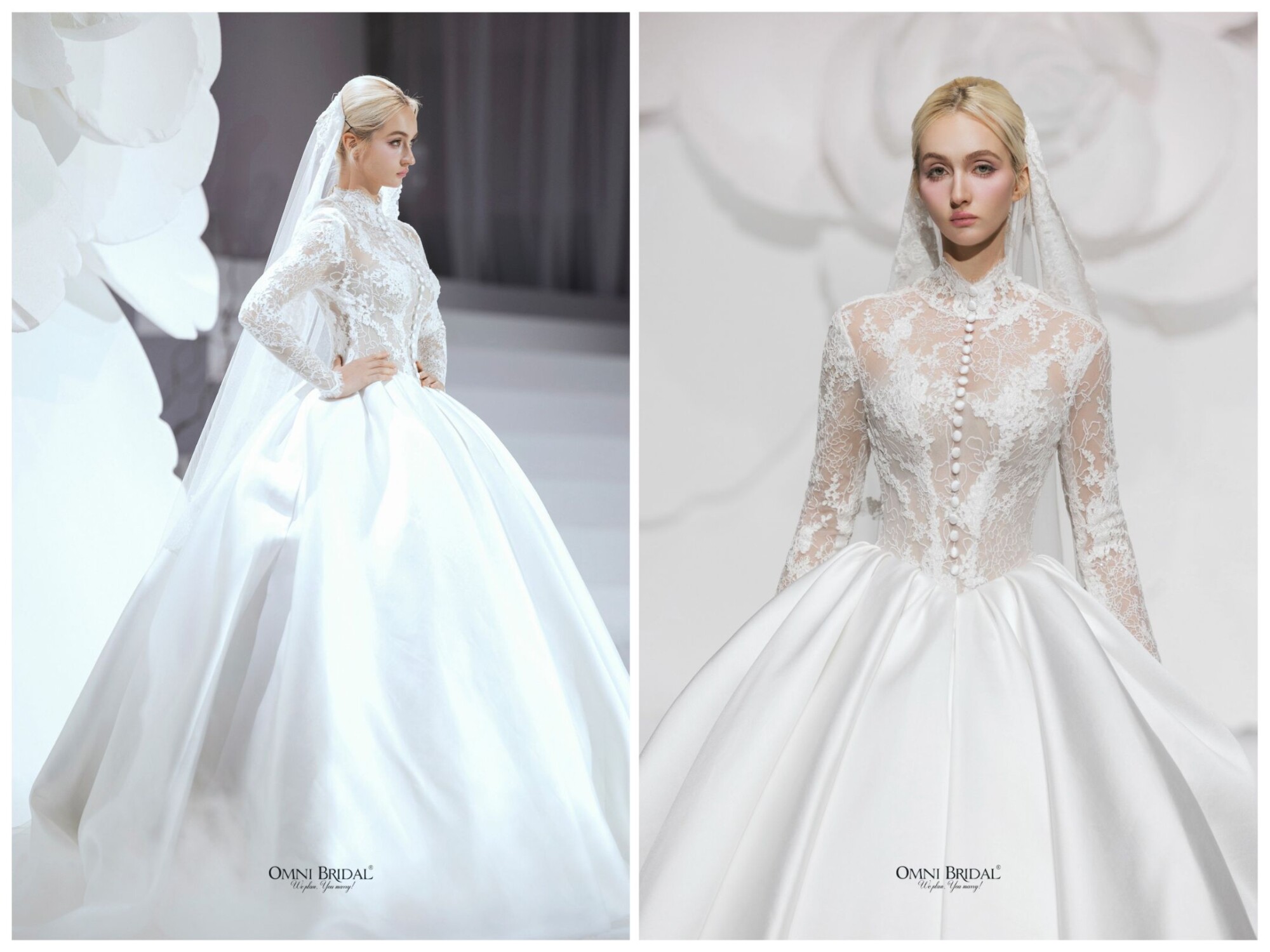 Váy cưới xuyên thấu duyên dáng