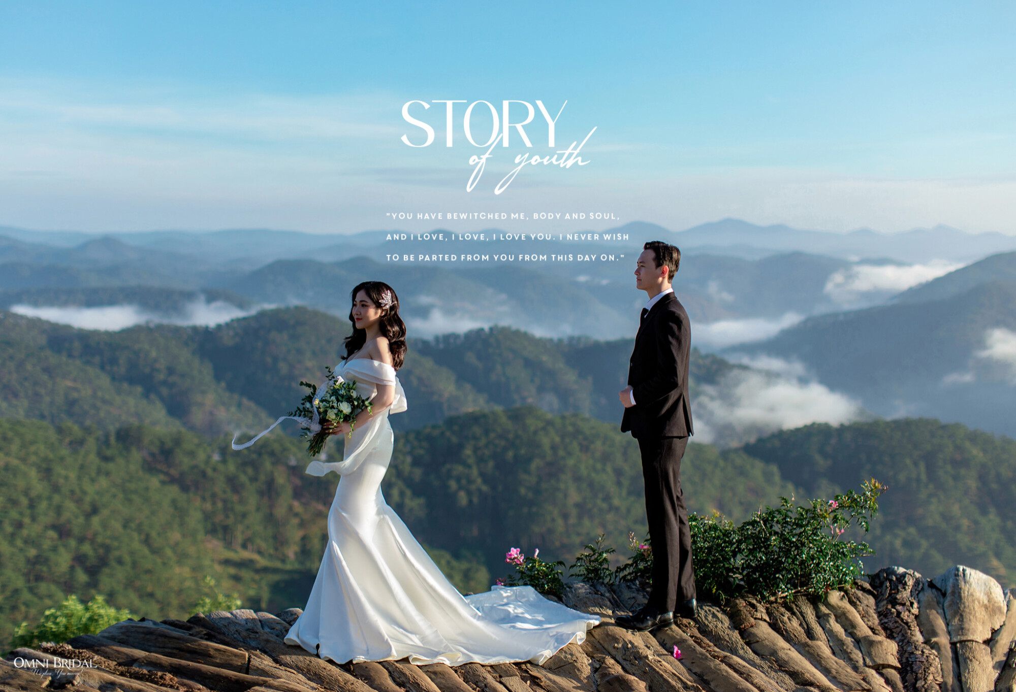 Hạnh phúc của cặp đôi trên những đồi trời bao la